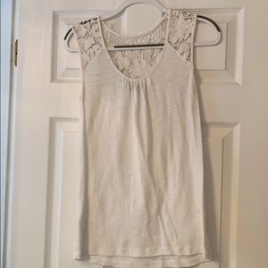 Tommy Bahama Lace Sleeveless White Top